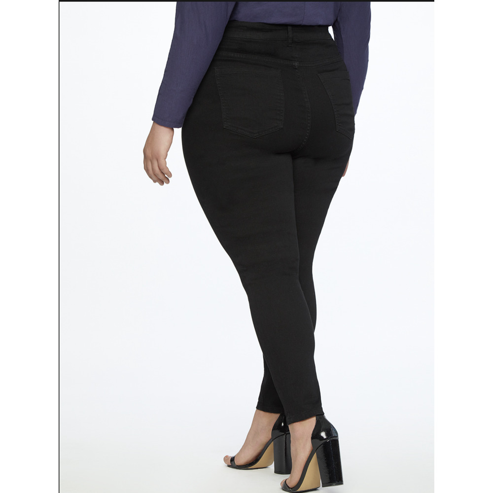 Eloquii Goldie High Rise Skinny Jean Black 26